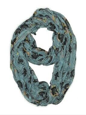 Light Blue Floral Infinity Scarf - Women Accessories